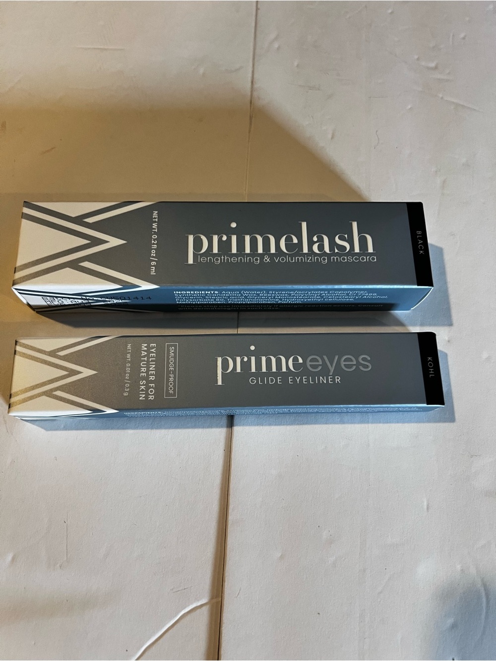 Prime Prometics Lash Lengthening Mascara & Primeeyes Eyeliner - Black - New